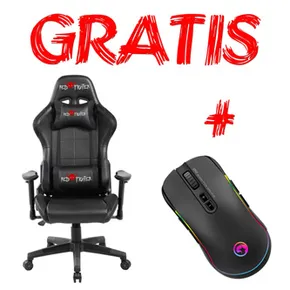 Dla gracza fotel Red Fighter C7, czarna, odczepiany zagłówek, + mysz Marvo G942, PROMO
